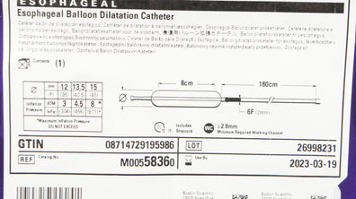 Boston Scientific M00558360 CRE Esophageal Dilatation Cath.12x13.5x15mm(x)